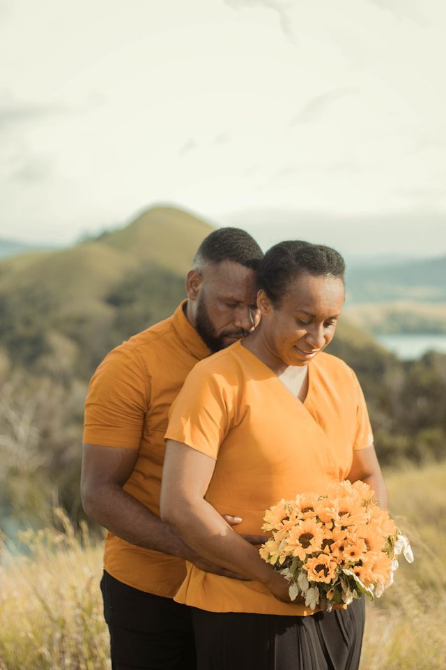 Un couple en meditation
