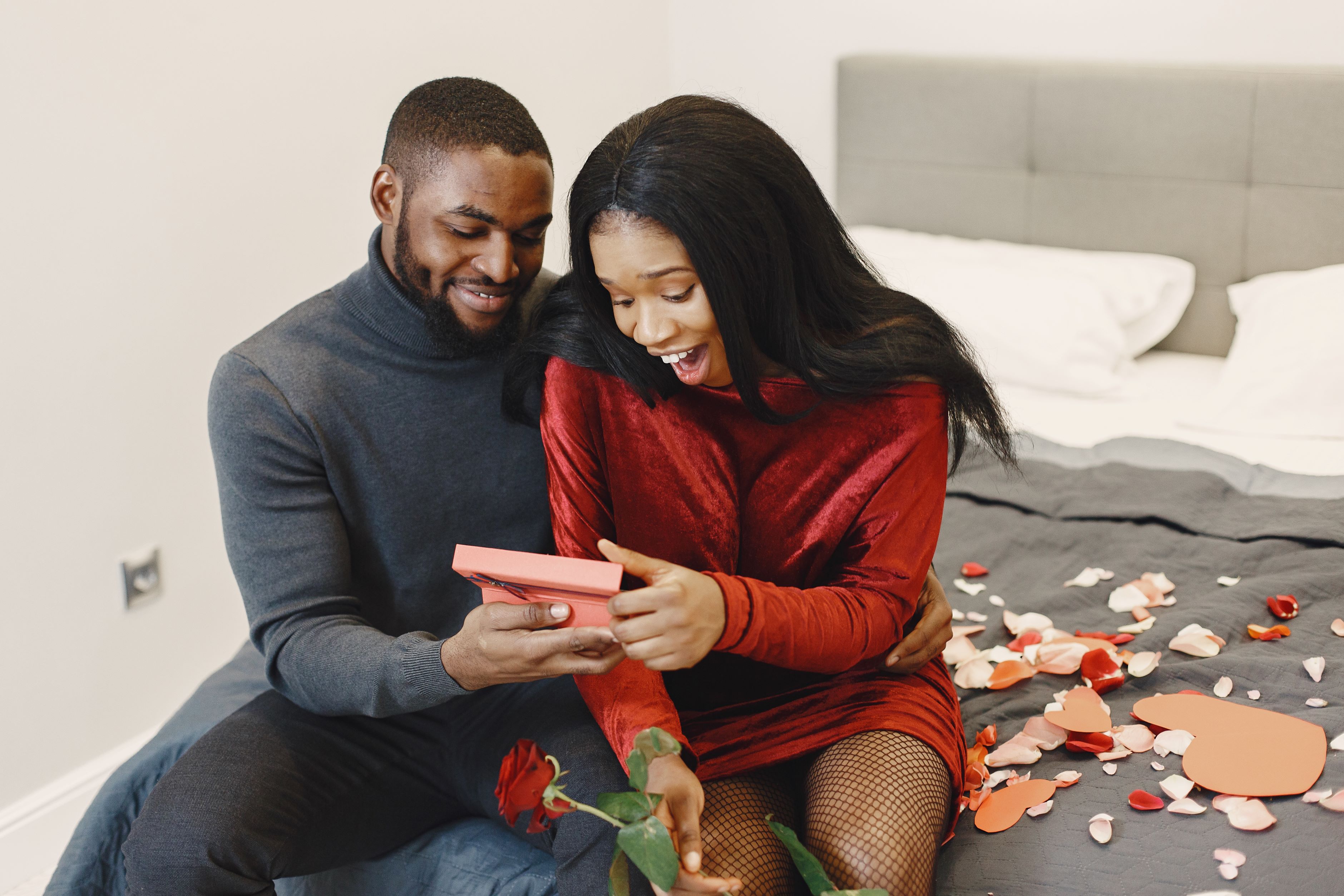 Langages d'amour d'un couple par le cadeau