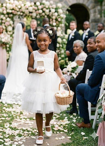 Role des enfants d'honneur portant la bague