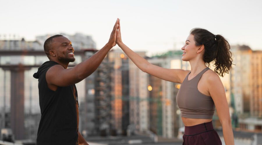 Complicite de couple et equipe gagnante