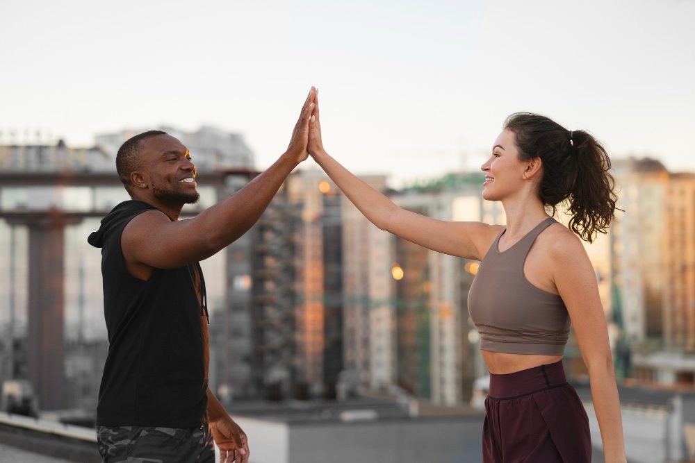 Complicite de couple et equipe gagnante