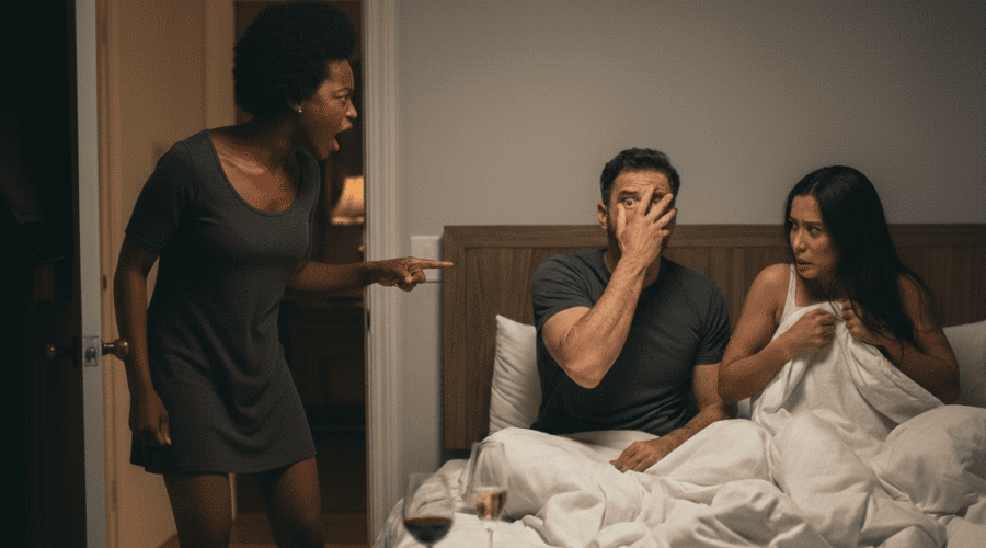 Infidelite dans le couple et flagrant deli d'adultere
