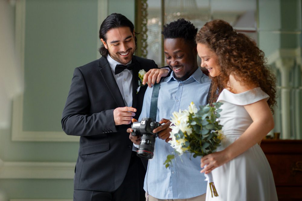 Le couple et le photographe